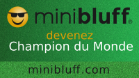 Christiane joue au Minibluff